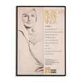Album cover with a portrait of a woman and text on a beige background