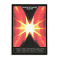 Album cover for 'Geogaddi' by Boards of Canada with a red and yellow abstract design.