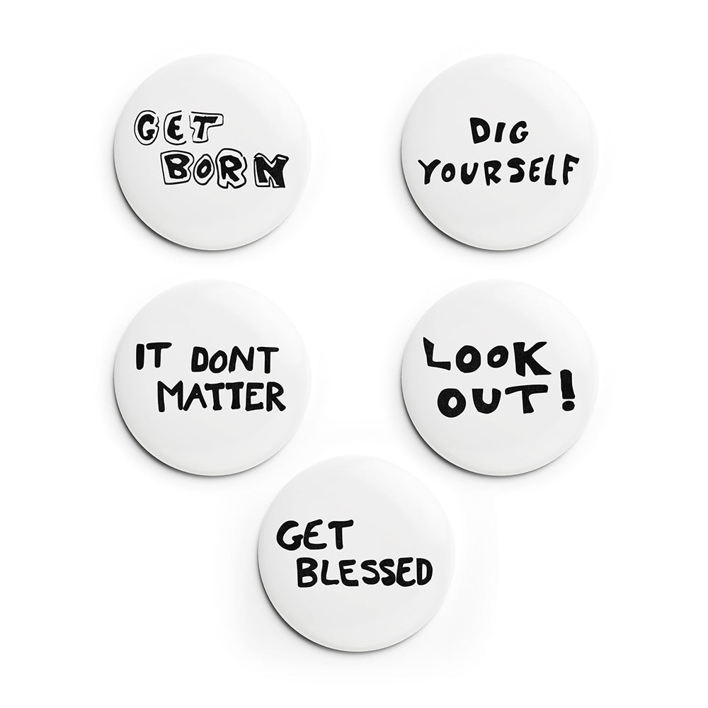 Subterranean Homesick Blues Button Set