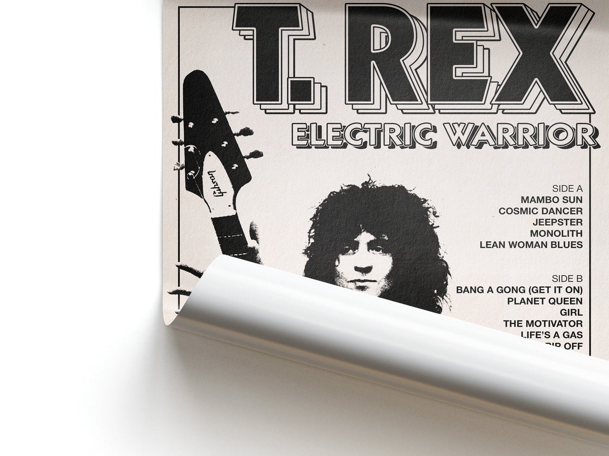 T. Rex Electric Warrior Poster