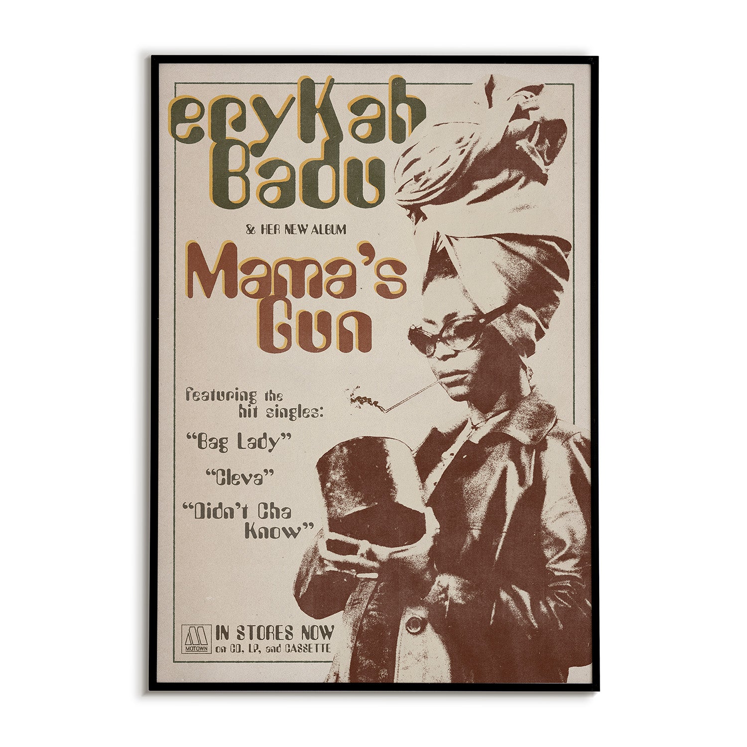 Erykah Badu Mama's Gun Retro Poster