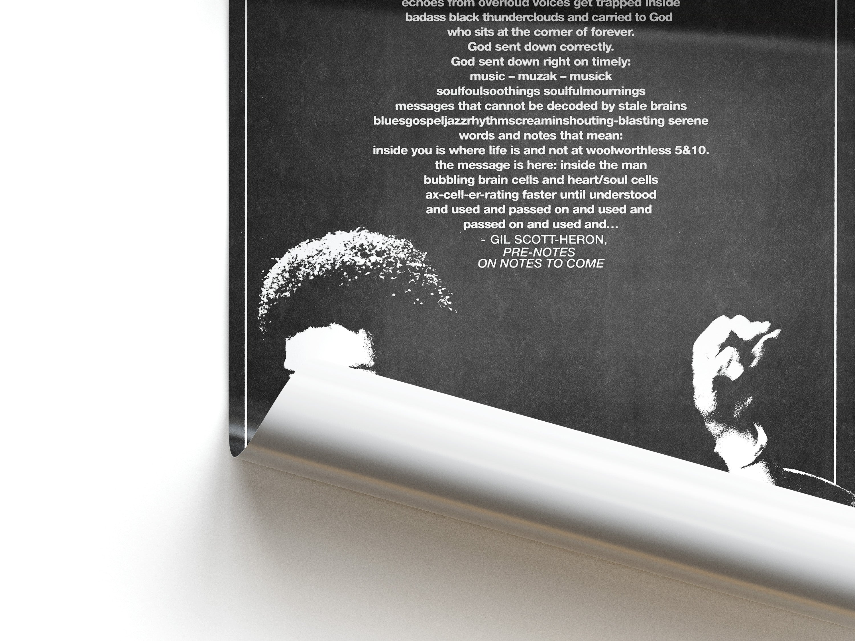 Gil Scott-Heron Pieces of a Man Poetry Poster