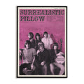Poster of Jefferson Airplane with pink background and band members.