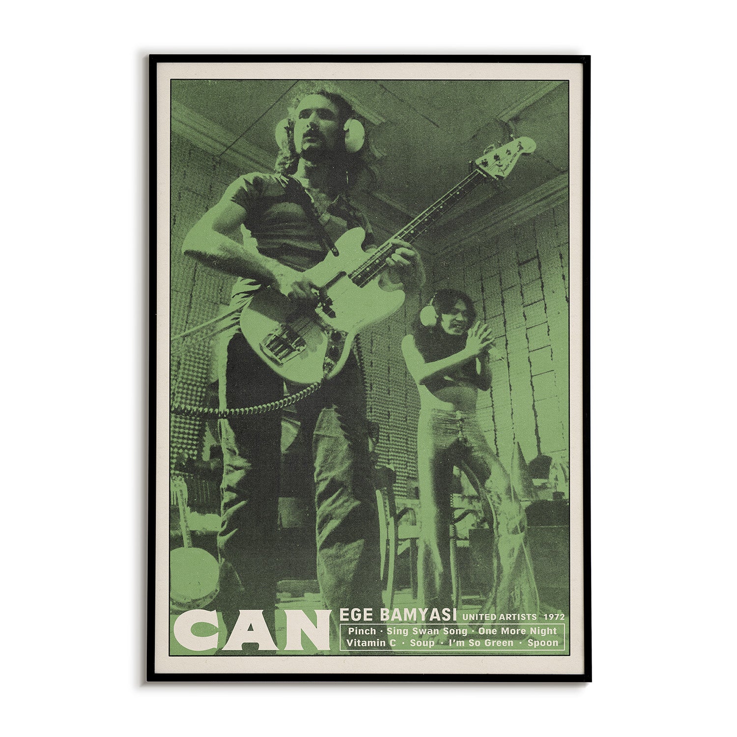 Poster for Krautrock band Can and their album Ege Bamyasi.