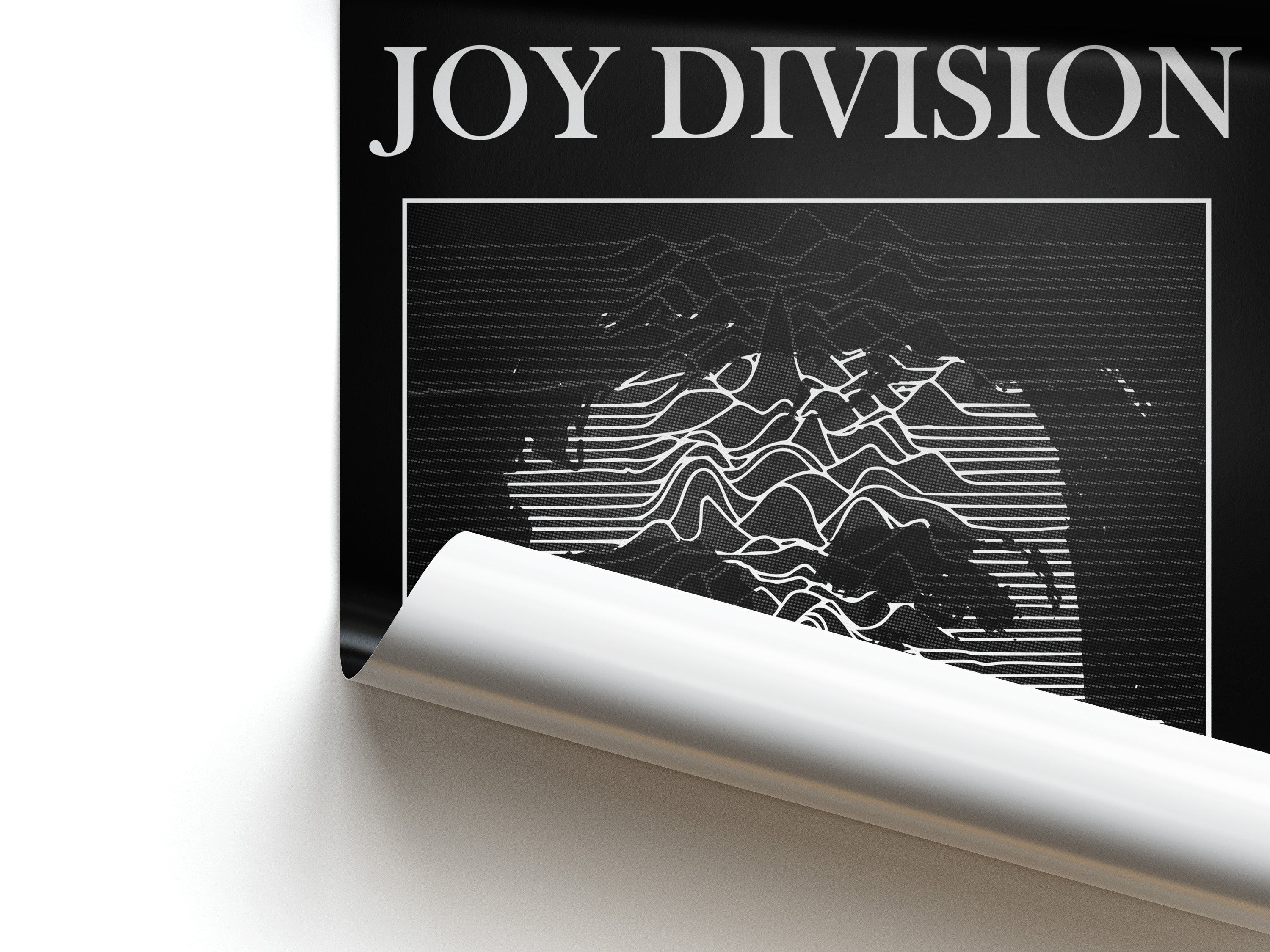 joy division poster, unknown pleasures album art, post-punk poster, ian curtis poster, vintage band poster, music wall art, vinyl record poster, joy division merchandise, 1979 album poster, indie music decor, alternative rock poster, music fan gift, record collector gift, punk rock poster, joy division fan art