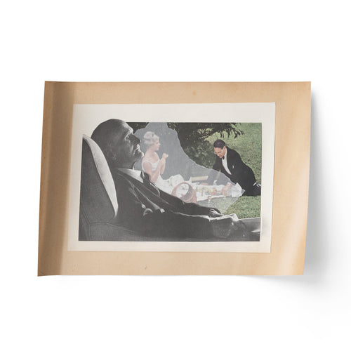 "Longing" Collage Art Print