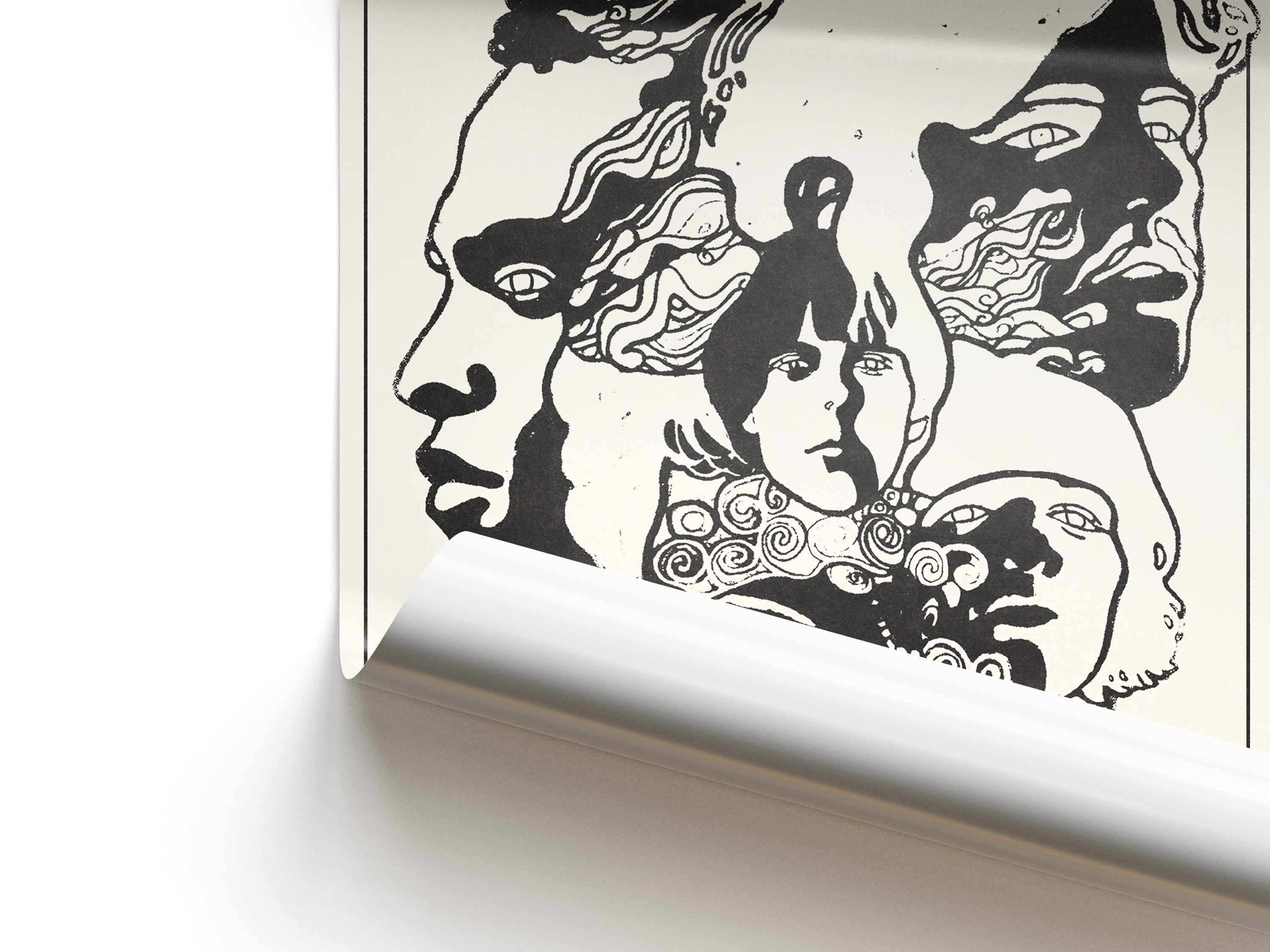 Black and white illustration from the Love's 'Forever Changes' album cover. Features the bold text 'Love is Coming' alongside an announcement of their third album.