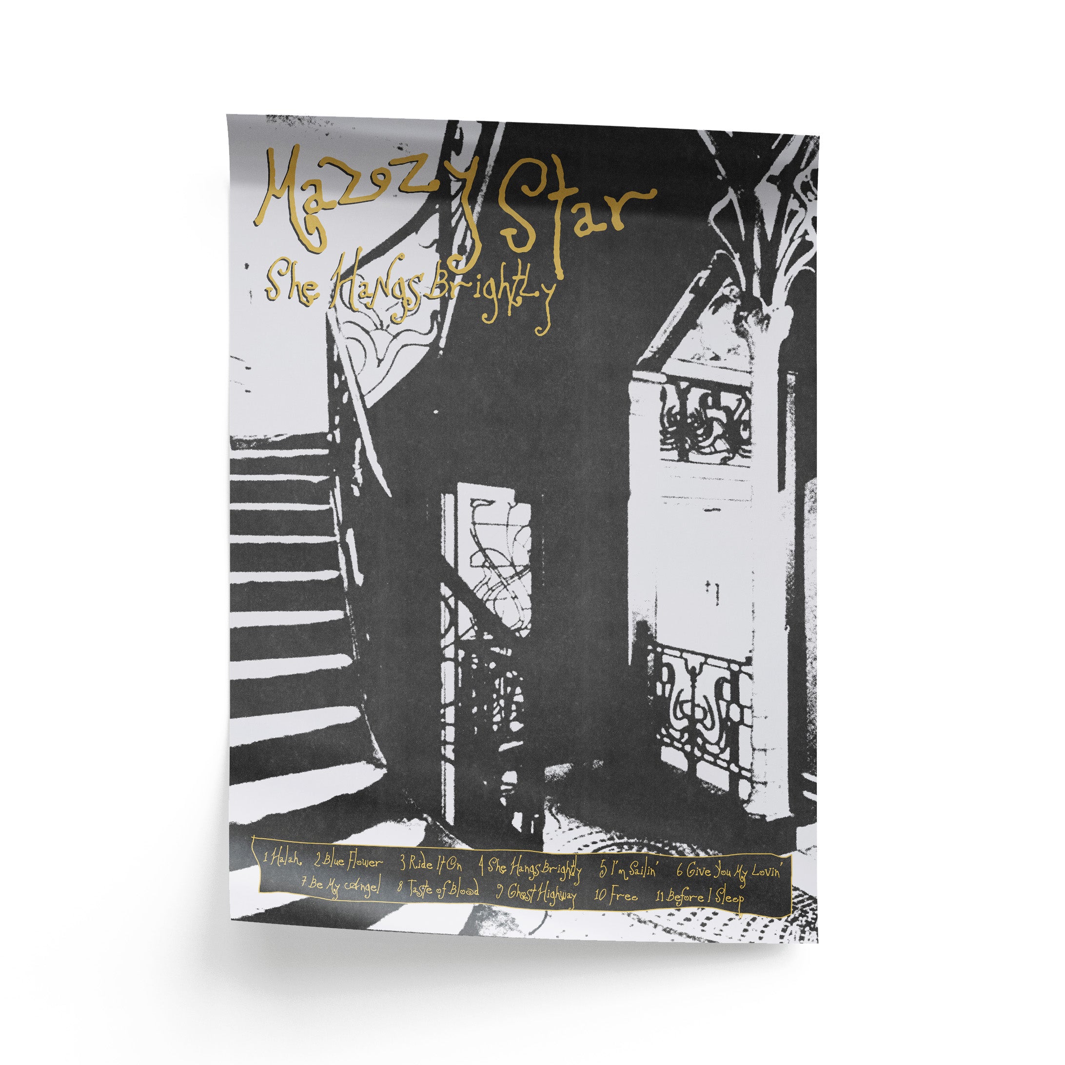 Mazzy Star She Hangs Brightly Album Poster