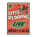  Vintage-style Otis Redding Live poster featuring promotional artwork for his 3-night performance at the Whisky A Go Go, printed on premium heavyweight luster paper
