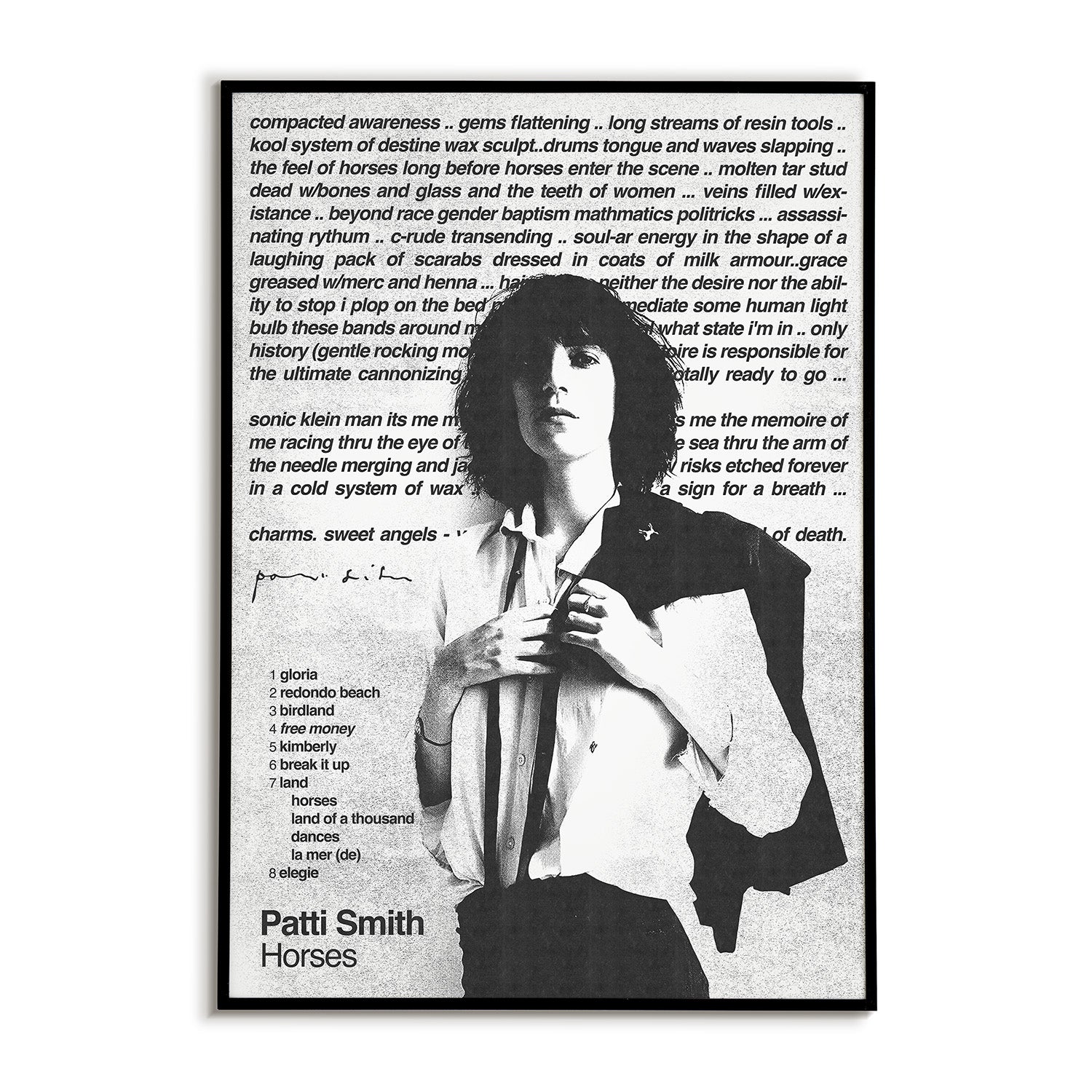 Patti Smith Horses Poster