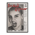 Album cover of 'The Lion and The Cobra' by Sinead O'Connor with a black and white photo of the artist and red text.