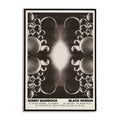 Album cover with black and white bubbles and text on a white background