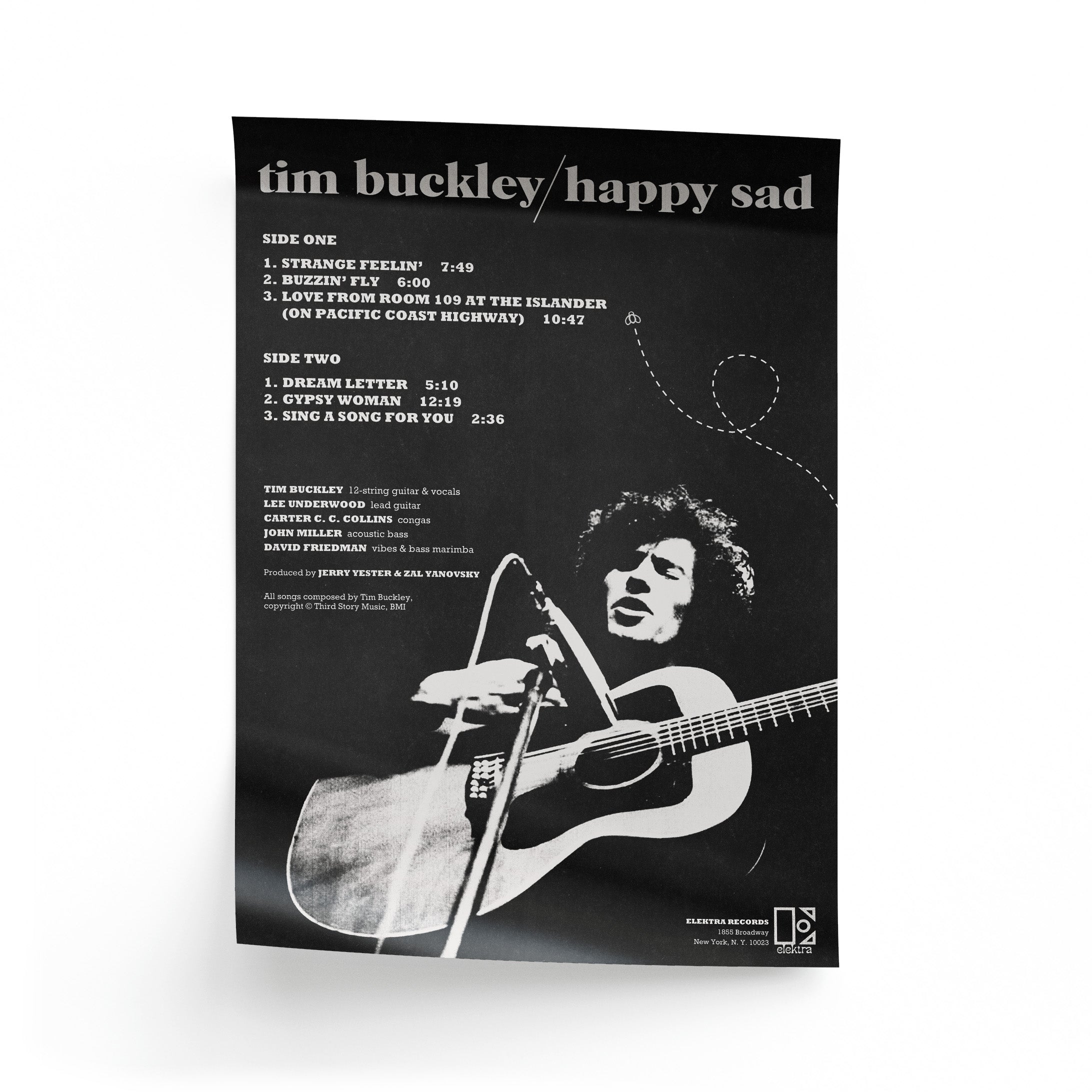 Tim Buckley Happy Sad Poster