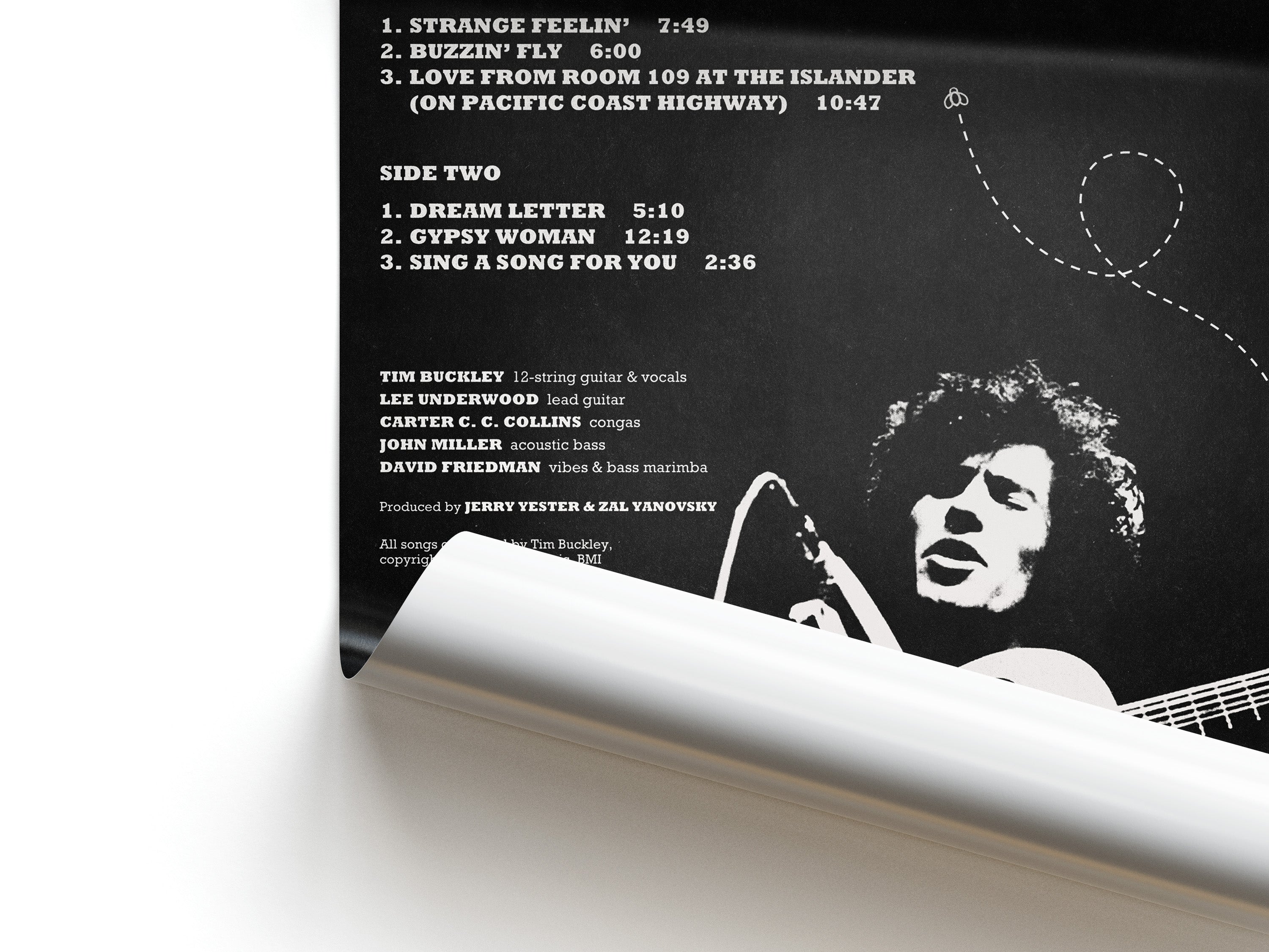 Tim Buckley Happy Sad Poster