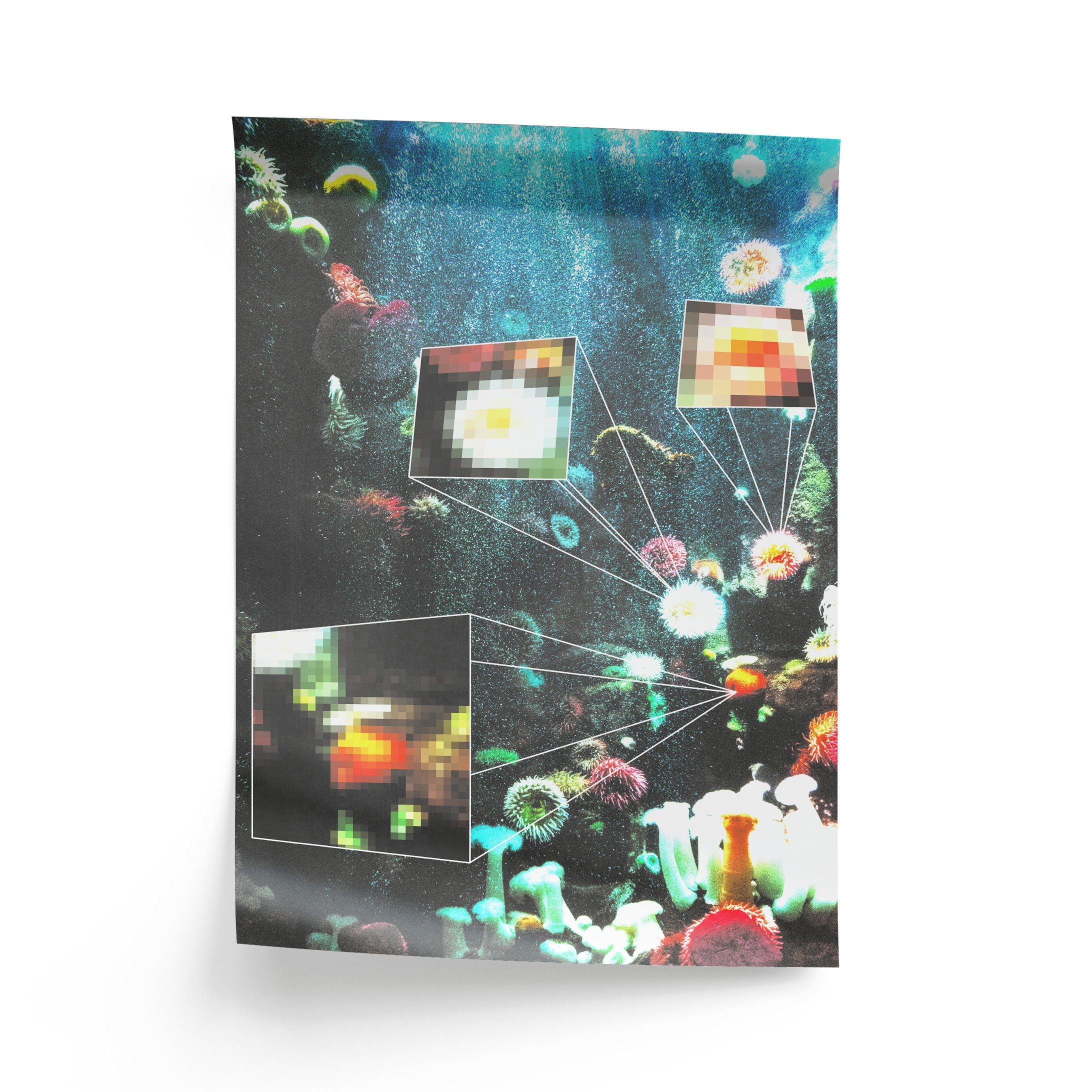 "When We Drown" Coral Reef Abstract Art Print